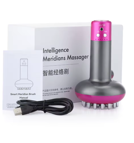Electric Lymphatic Drainage Machine Meridian Body Massage Brush Microcurrent Anti Cellulite Guasha Physiotherapy Apparatus