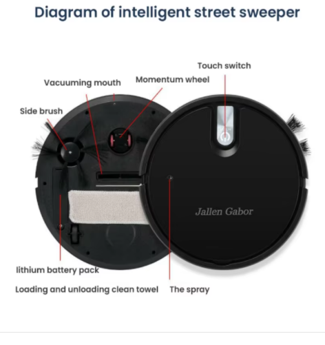 5-in-1 Wireless Smart Robot Vacuum Cleaner Multifunctional Super Quiet Vacuuming Mopping Humidifying For Home Use Home Appliance