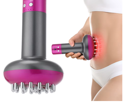 Electric Lymphatic Drainage Machine Meridian Body Massage Brush Microcurrent Anti Cellulite Guasha Physiotherapy Apparatus